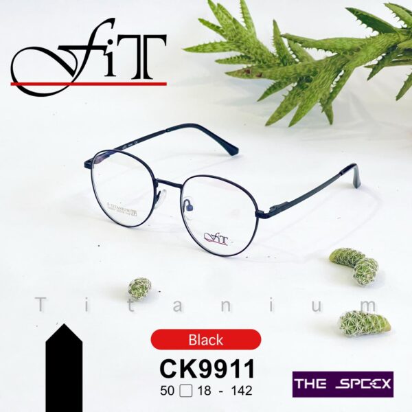 FIT METAL FRAMES CK9911 (Silver & Black)